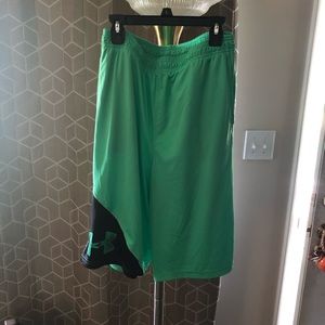 Fluorescent Green Under Armor Youth Shorts